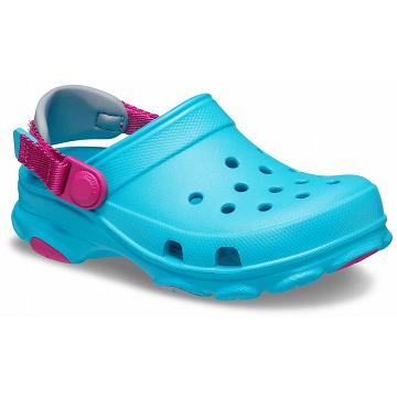 Crocs Classic All-Terrain Girls' Clogs Aqua | Australia 1512RVDW